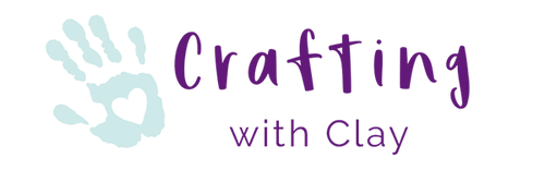 crafting with clay handprint logo